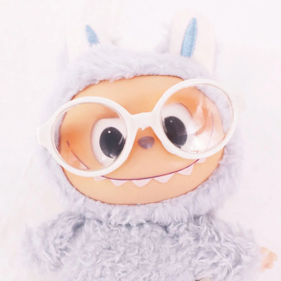 Mini Doll Accessories For Labubu Doll Glasses Mini Cartoon Model Guitar Popcorn Pendant Waist Bag Dollhouse Gift,Girl's Toy