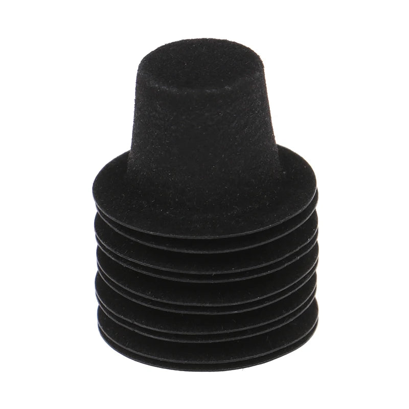 10Pc 1:12 Dollhouse Miniature Simulation Black Flocked Hat Model DIY Dolls Accessories Kids Toys
