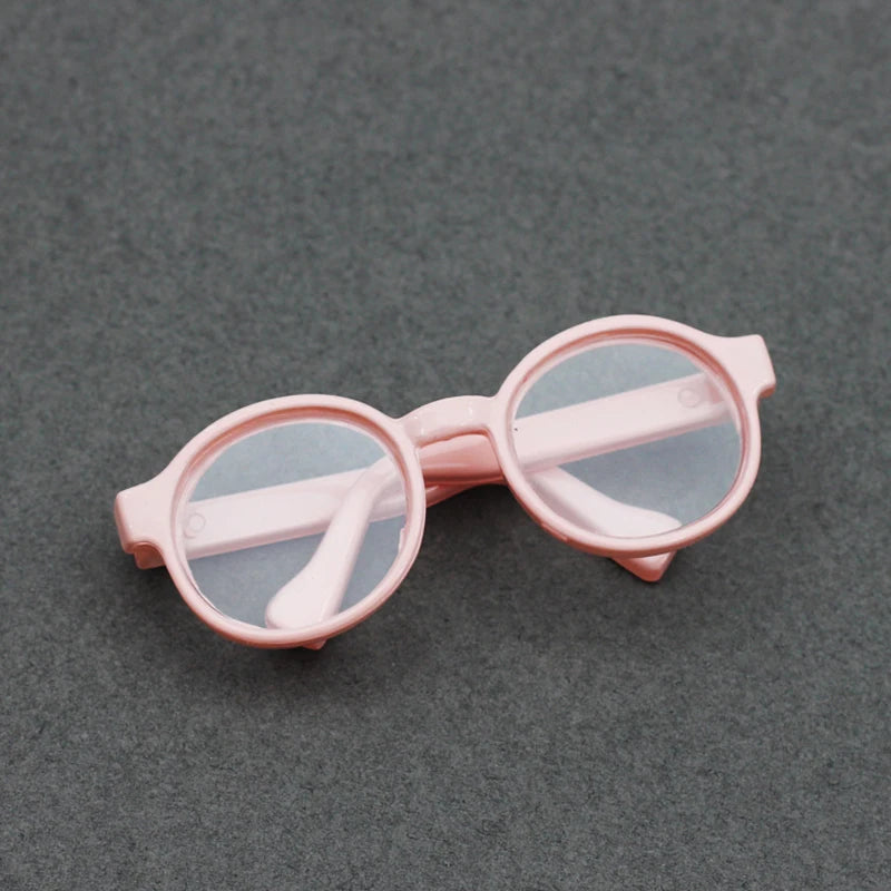 Labubu Glasses  6.5cm Cute Plastic Glasses for 17cm Labubu Macaron and 60cm BJD Dolls and 1/3 BJD Dolls Toy Glasses Accessories