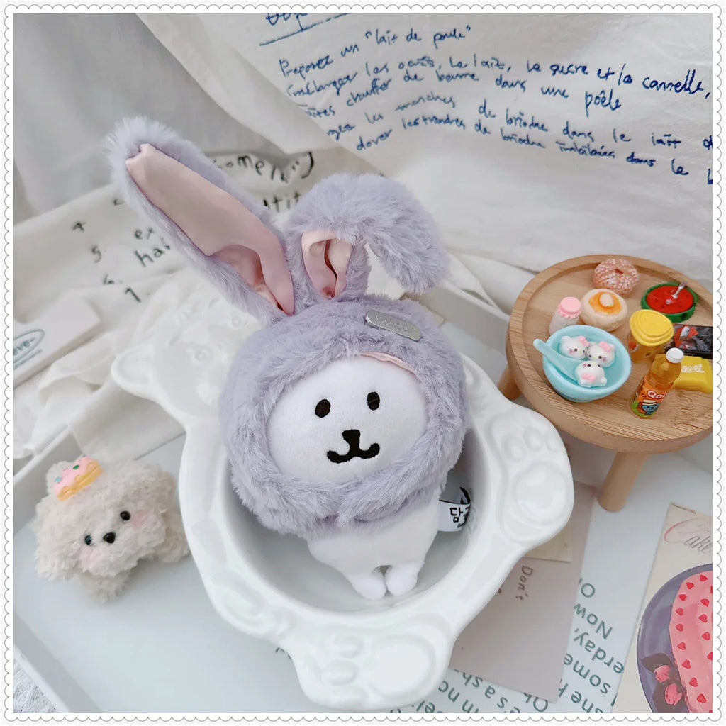 Cute Cotton Doll Rabbit Ears Hat for 10/15/17cm Star Body Doll Plush Hat Dress Up Accessories DIY Toy