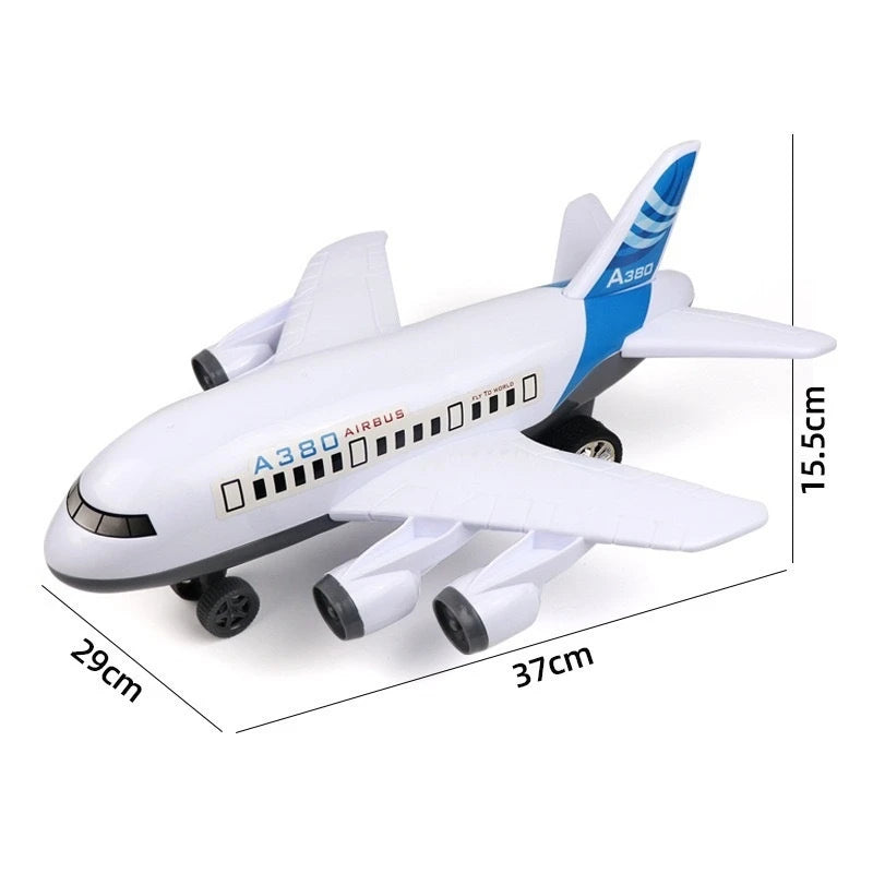 Large Children's Inertia Toy Airplane Boys Model Gift Aircraft Model for Kids Big Size Toy Plane Present for Boys