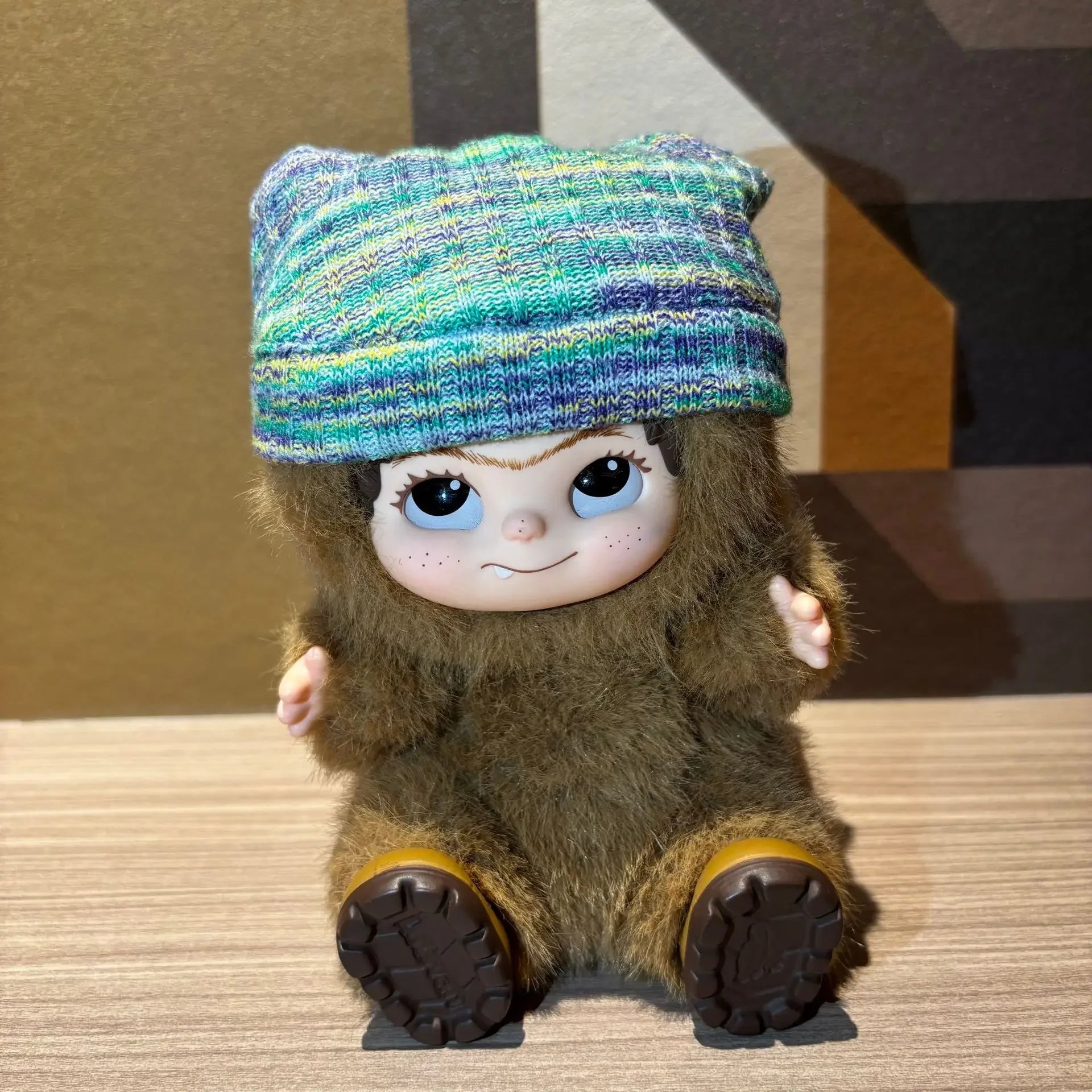 Wakuku Plush Doll Hat 20cm Soft Toy Headwear Doll Accessories Cute Furry Cap for Kids Playtime
