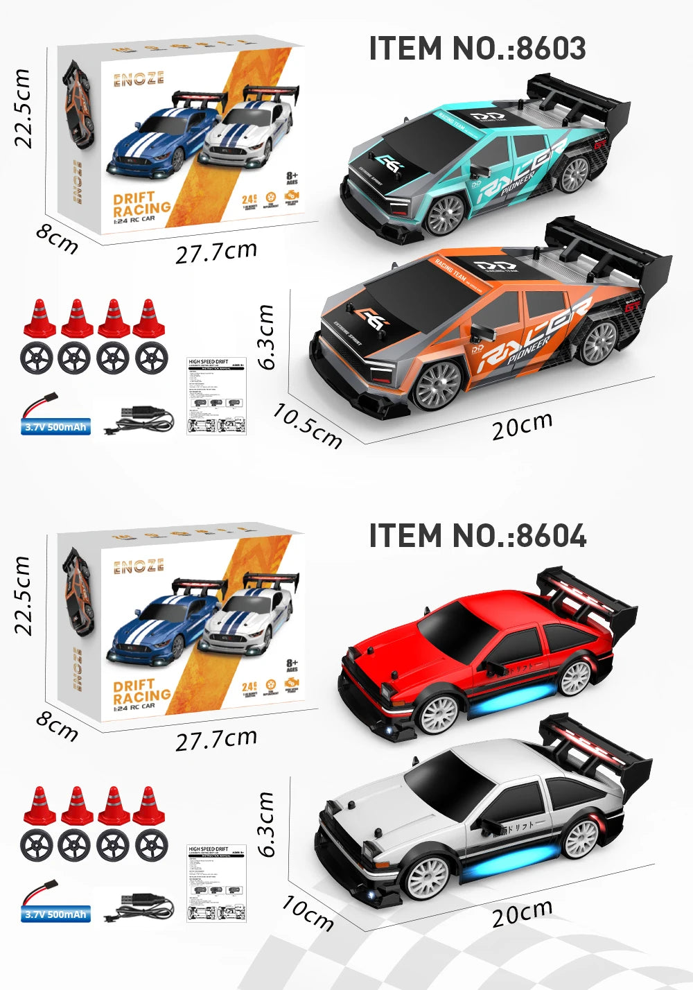 1:24 Mini 2.4G 4WD 30KM/h RC Drift Car GTRPRO AE86PRO - RTR Metal Tires, Ready to Race | Kids' Toy, Birthday Gift