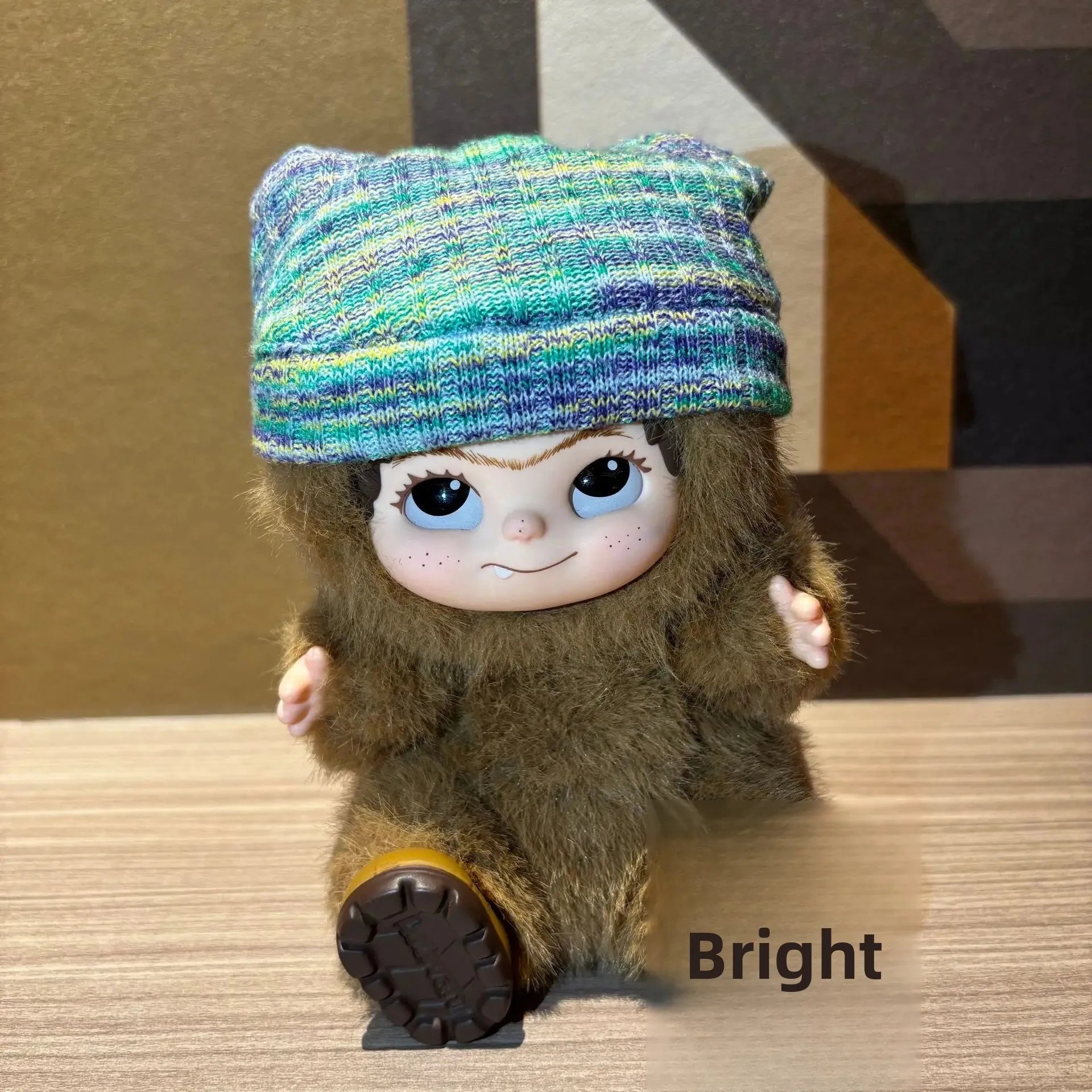 Wakuku Plush Doll Hat 20cm Soft Toy Headwear Doll Accessories Cute Furry Cap for Kids Playtime
