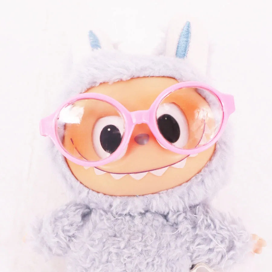 Mini Doll Accessories For Labubu Doll Glasses Mini Cartoon Model Guitar Popcorn Pendant Waist Bag Dollhouse Gift,Girl's Toy