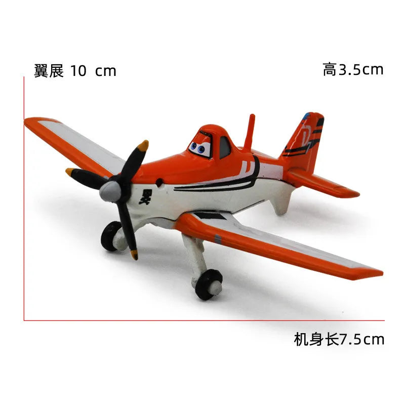 Disney Pixar Planes Dust Crophopper Skipper Dottie Ehsani Metal Diecast Fighter Aircraft Collectible Model Toys Birthday Gifts