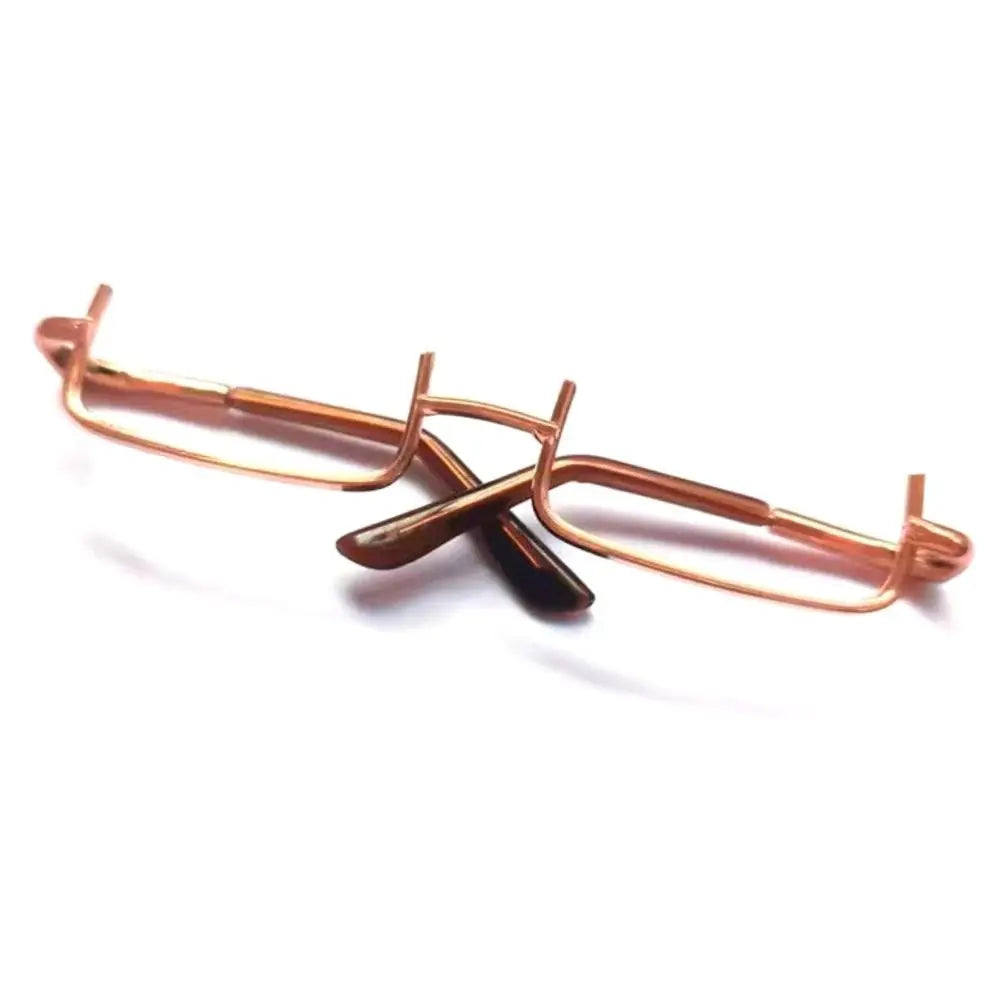 Half-frame Doll Glasses Creative Lensless Metal Plush Doll Eyeglasses Doll Accessories Fashion Pet Glasses for 20cm Dolls