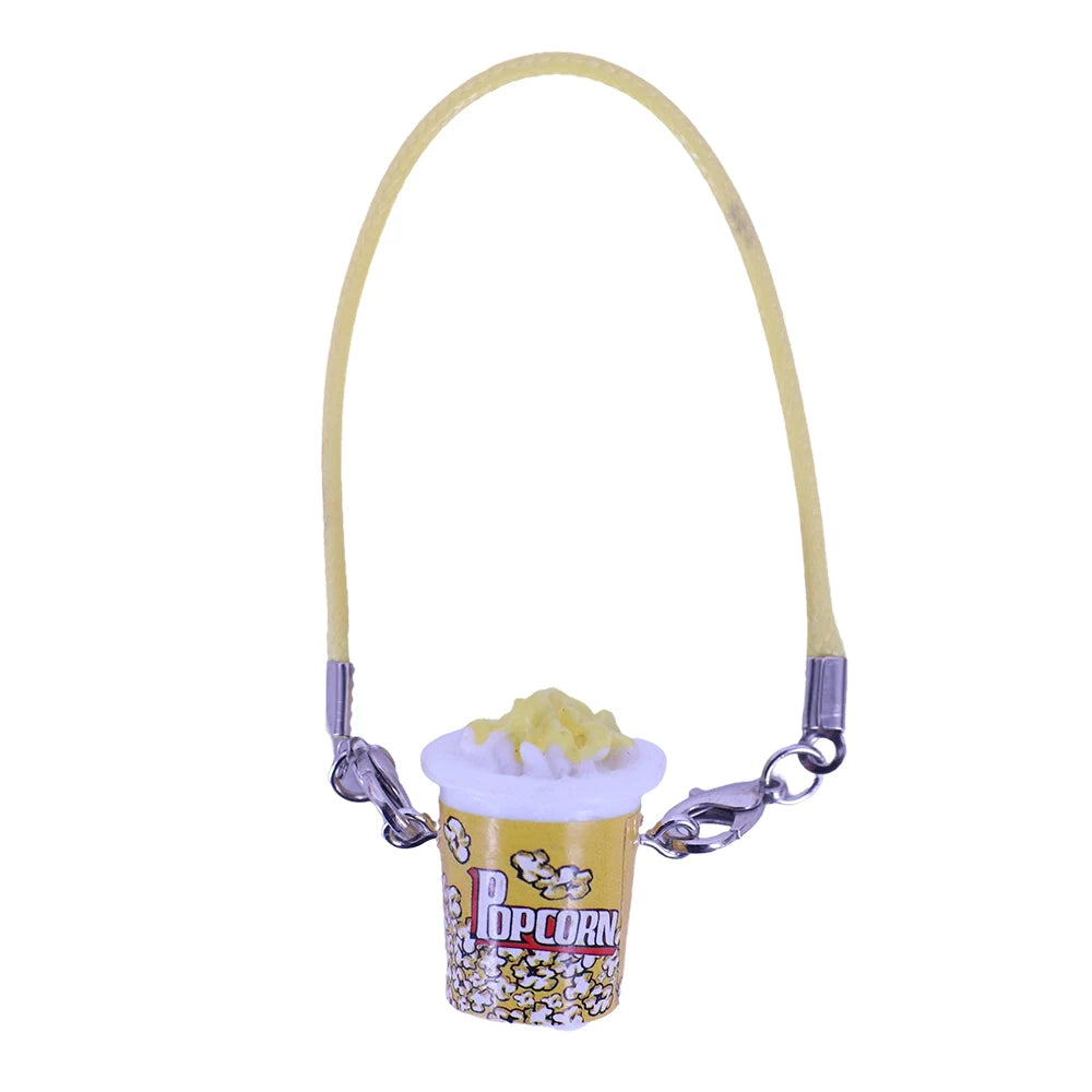 Mini Doll Accessories For Labubu Doll Glasses Mini Cartoon Model Guitar Popcorn Pendant Waist Bag Dollhouse Gift,Girl's Toy