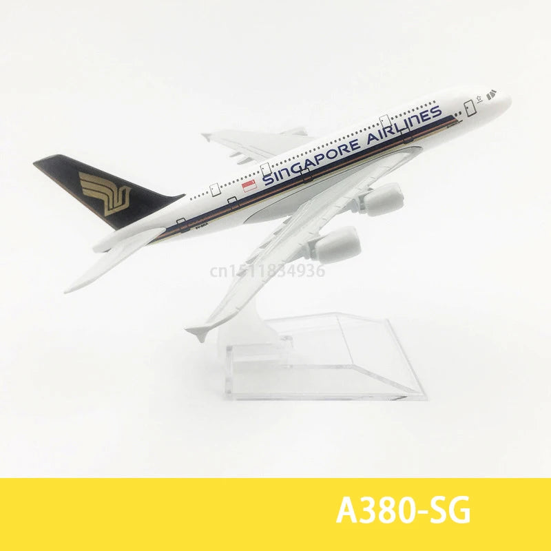 6Inch 15CM A380 A350 A330 A320 Concorde Diecast Airplane Model For Gift Collection