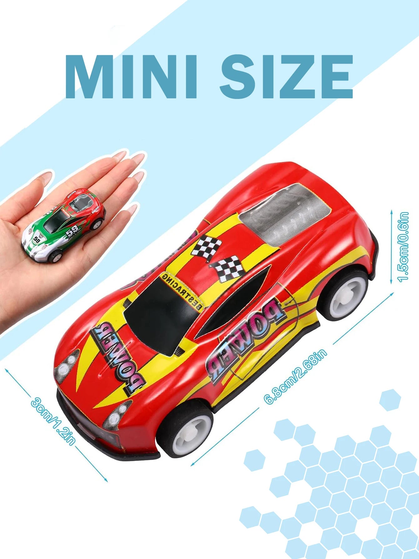 24PCS, 36PCS, 52PC, Car Toy Gift, Friction Return Alloy Racing Children's Car Toy with Storage Box