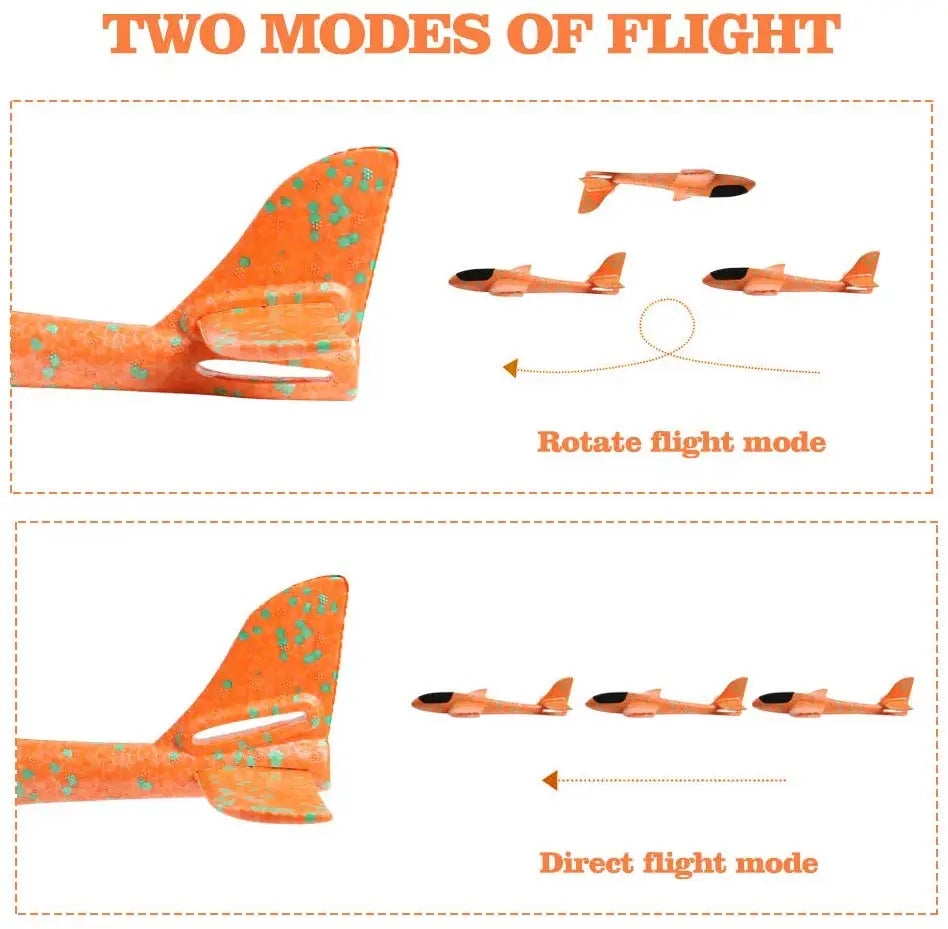 36cm48cm Large Foam Plane Glider Hand Throw Airplane Inertial EPP Bubble Planes Outdoor Launch Kids Toys for Children Boys Gift