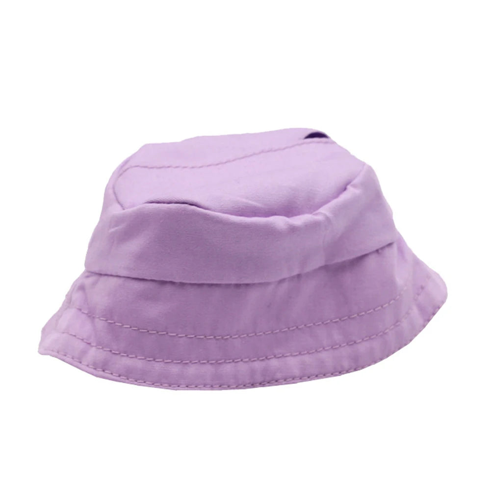 For 17cm LABUBU hat sit party macaron outfit doll bucket Hat Cute Doll Accessories Kids Girls Toys