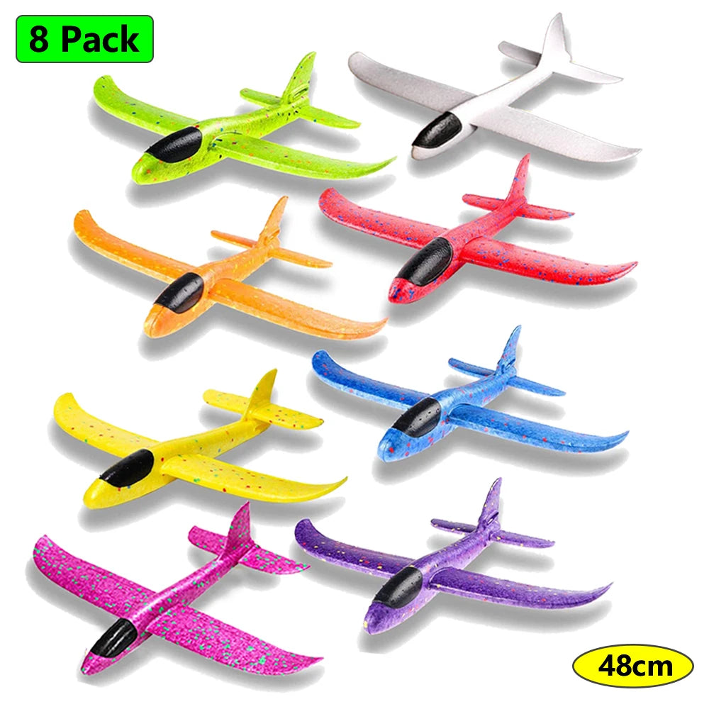 36cm48cm Large Foam Plane Glider Hand Throw Airplane Inertial EPP Bubble Planes Outdoor Launch Kids Toys for Children Boys Gift