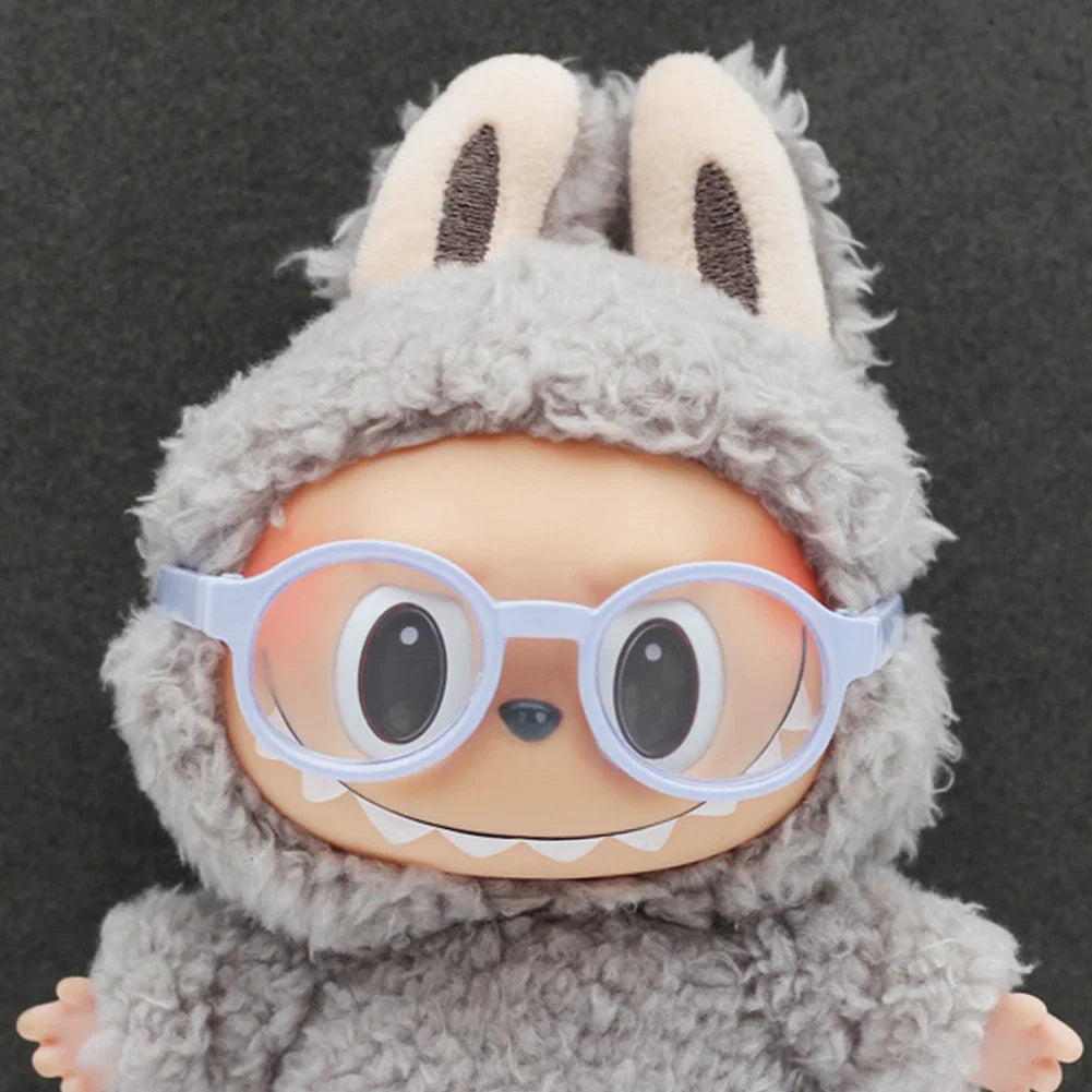 For 10/15cm Cotton/Ropa Labubu Glasses Cute Plastic Glasses Delicate Workmanship For Dolls Toy Glasses Accessories
