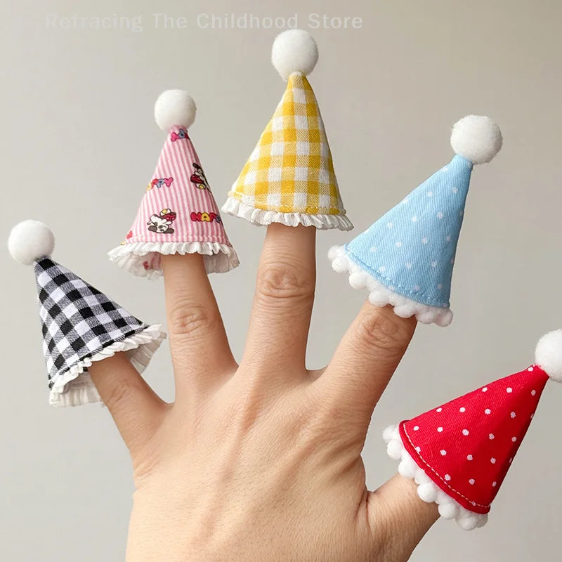 Cute Doll House Doll Hat Mini Birthday Hats Head Covers Cartoon DIY Doll Decoration Toy For Children