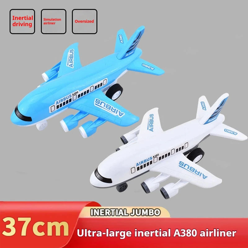 Large Children's Inertia Toy Airplane Boys Model Gift Aircraft Model for Kids Big Size Toy Plane Present for Boys