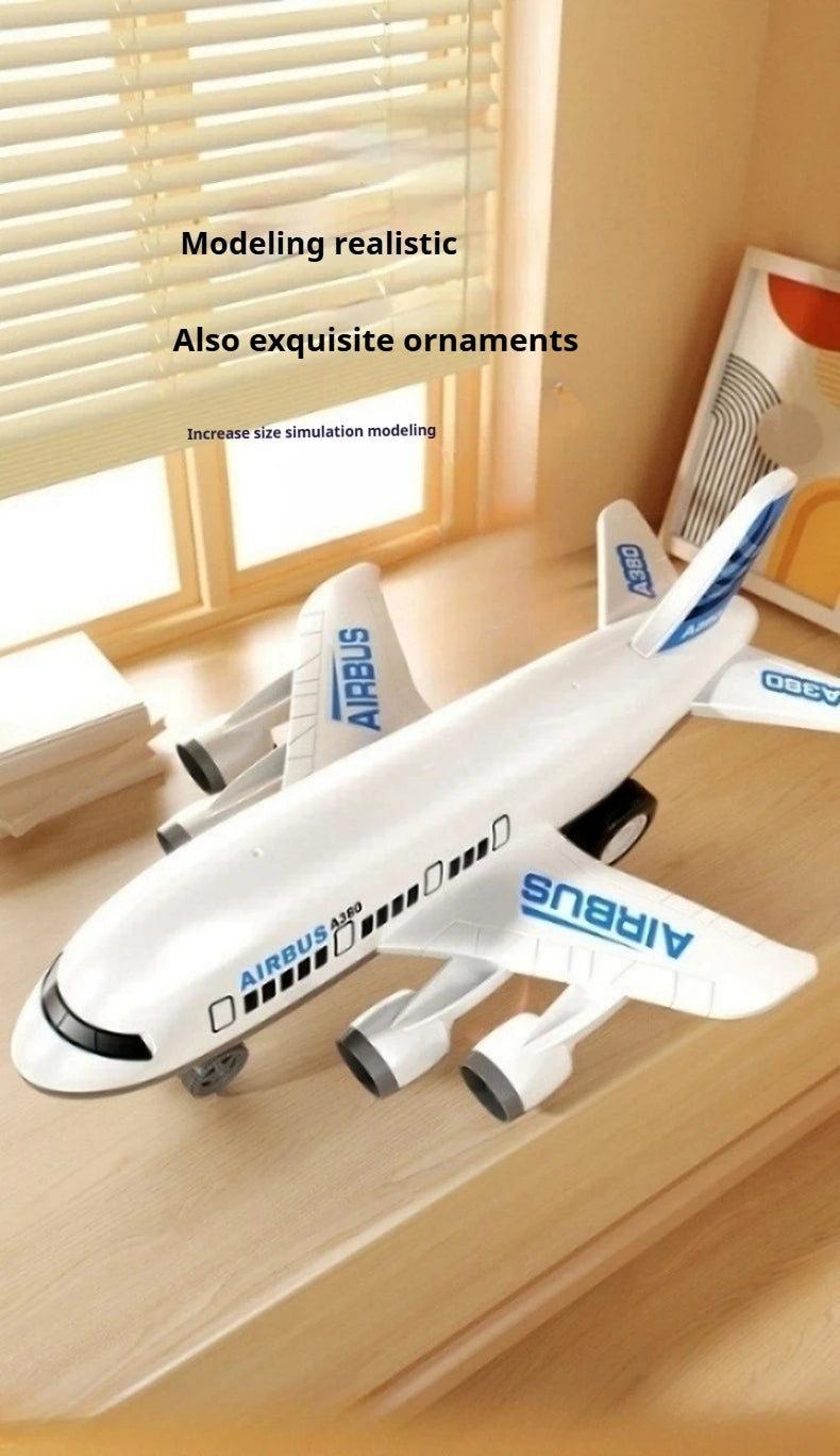 Large Children's Inertia Toy Airplane Boys Model Gift Aircraft Model for Kids Big Size Toy Plane Present for Boys