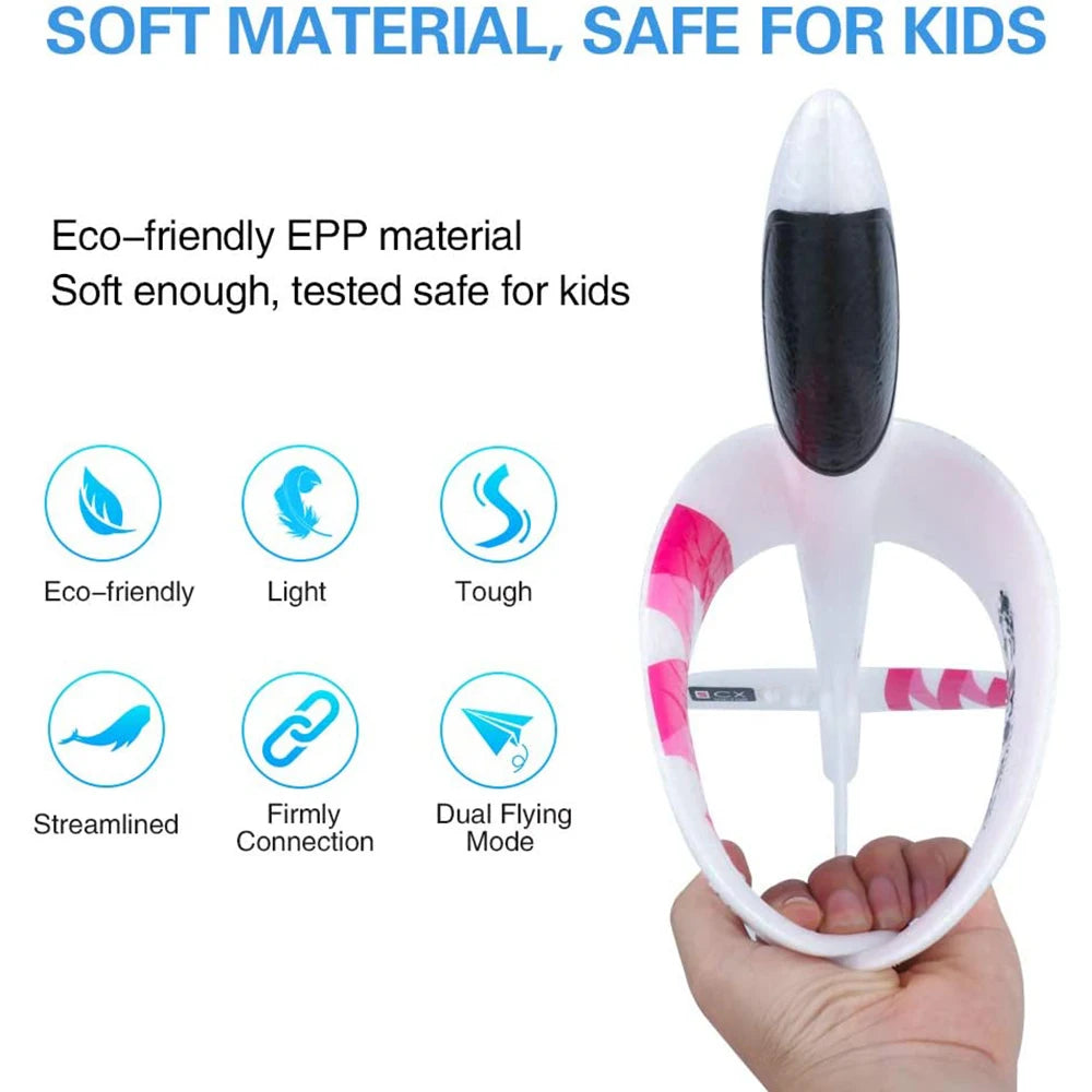 36cm48cm Large Foam Plane Glider Hand Throw Airplane Inertial EPP Bubble Planes Outdoor Launch Kids Toys for Children Boys Gift