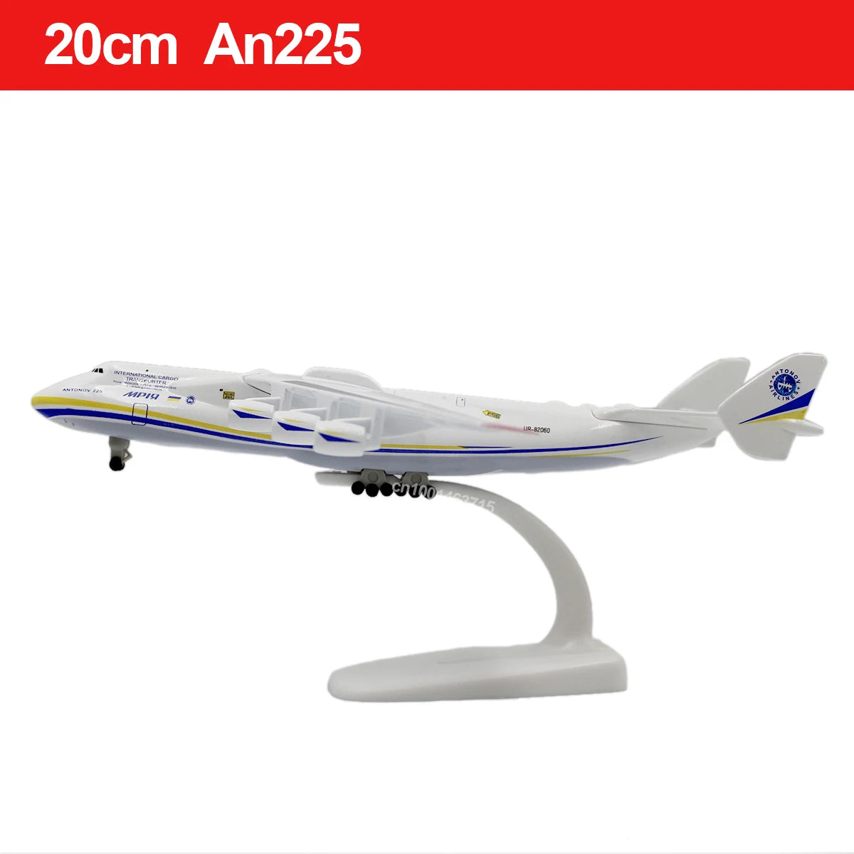 20CM Diecast Alloy Antonov An-225 "Mriya" B747 777 787 A380 350 330 Airplane Model 1/400 Scale