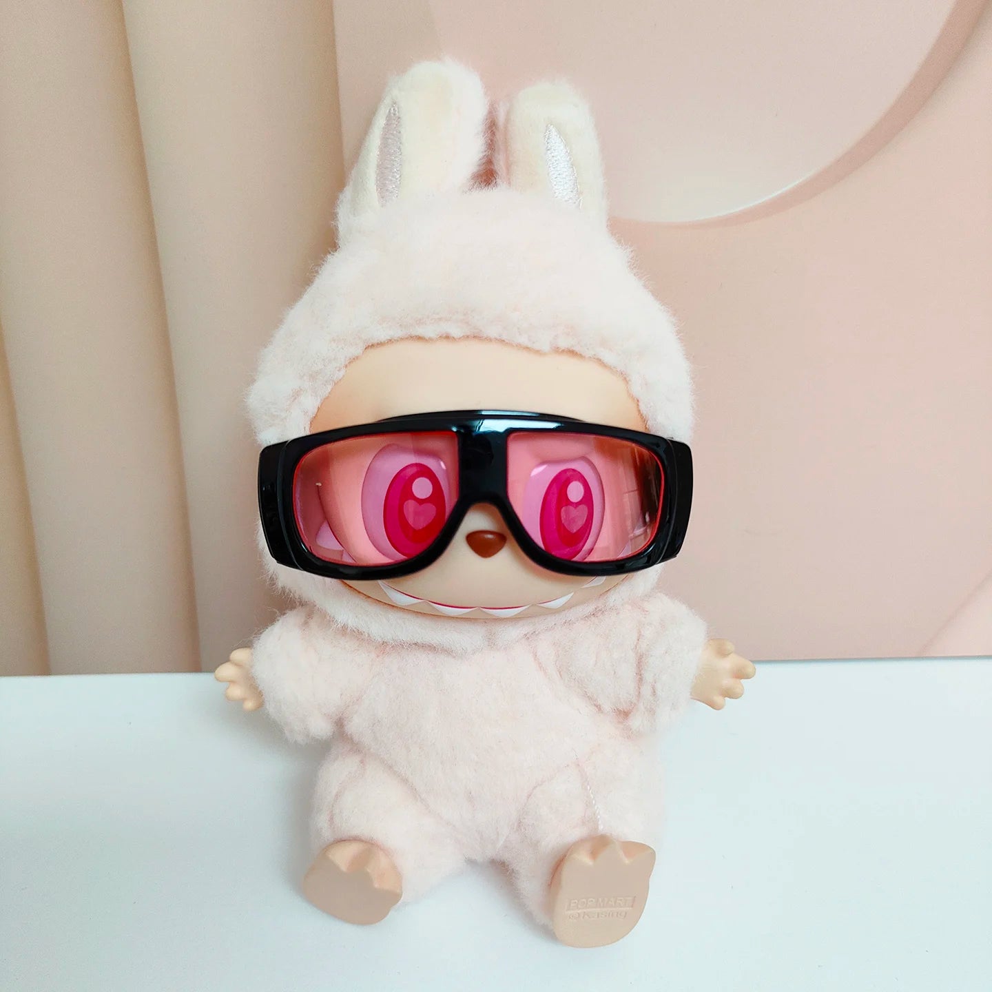 Doll Glasses 6.5cm Goggles Sunglasses for 17cm Labubu V1 V2 V3 Doll Accessories