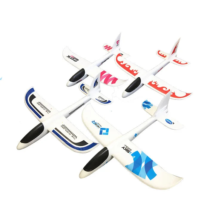36cm48cm Large Foam Plane Glider Hand Throw Airplane Inertial EPP Bubble Planes Outdoor Launch Kids Toys for Children Boys Gift