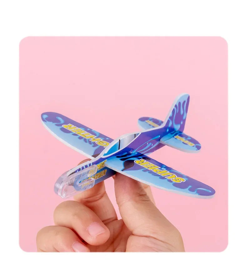 10/20Pcs Mini DIY Hand Throw Flying Glider Planes Foam Airplane Game Toys Kids Birthday Party Favors Baby Shower Fillers Gift