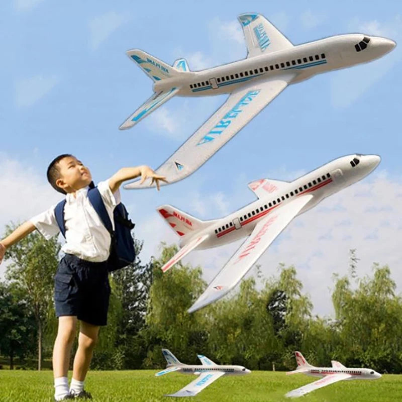 36cm48cm Large Foam Plane Glider Hand Throw Airplane Inertial EPP Bubble Planes Outdoor Launch Kids Toys for Children Boys Gift