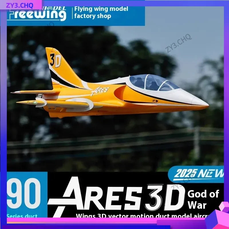 Freewing 90mm Ducted Jet Sports Aircraft 3D God of War RC Airplane High-Speed Fixed Wing Model Epo Assembled Remote Control Toy