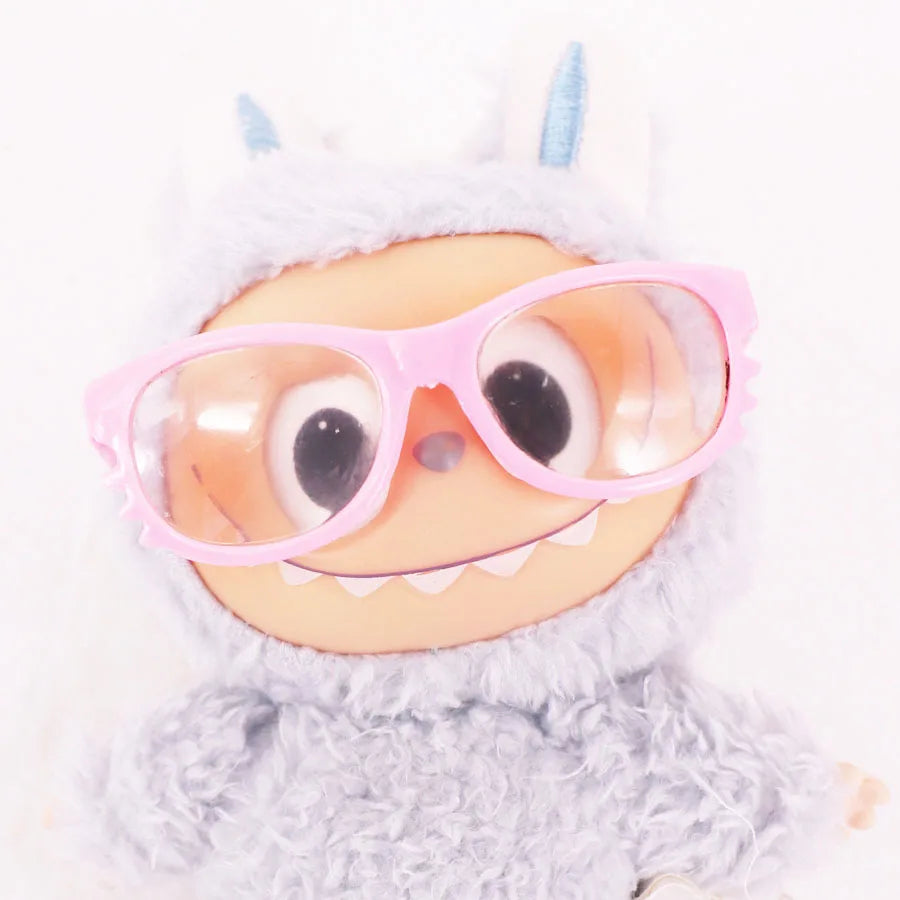 Mini Doll Accessories For Labubu Doll Glasses Mini Cartoon Model Guitar Popcorn Pendant Waist Bag Dollhouse Gift,Girl's Toy