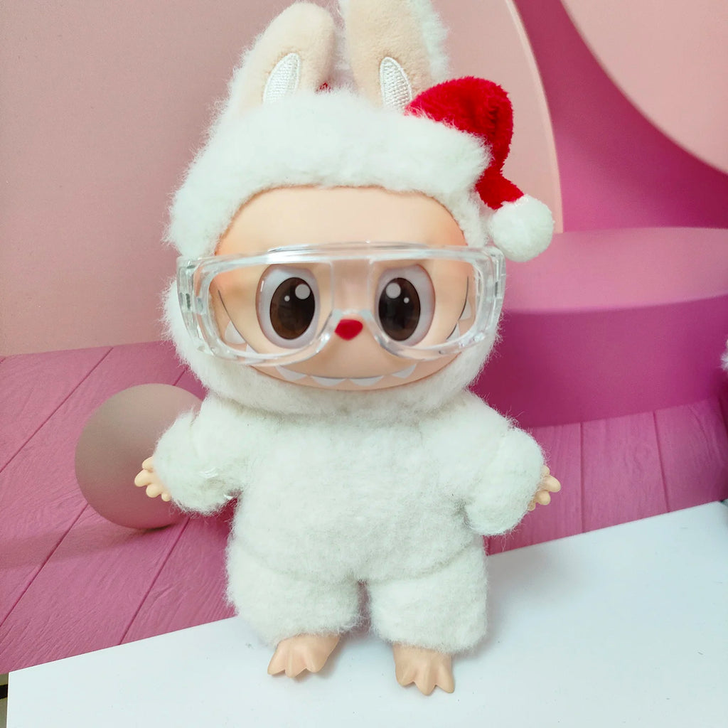 Doll Glasses 6.5cm Goggles Sunglasses for 17cm Labubu V1 V2 V3 Doll Accessories