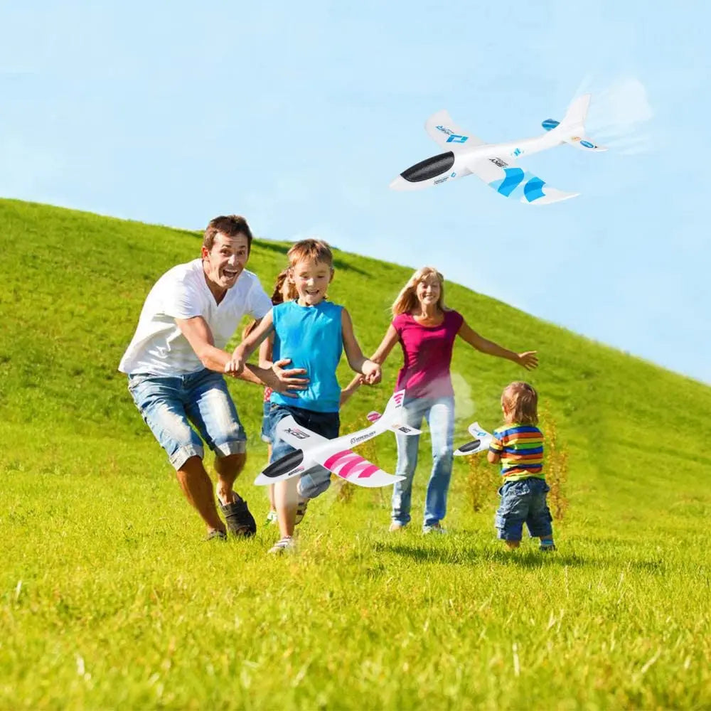 36cm48cm Large Foam Plane Glider Hand Throw Airplane Inertial EPP Bubble Planes Outdoor Launch Kids Toys for Children Boys Gift