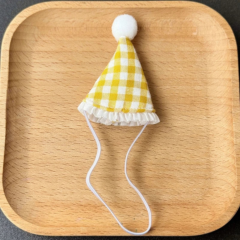 Cute Doll House Doll Hat Mini Birthday Hats Head Covers Cartoon DIY Doll Decoration Toy For Children