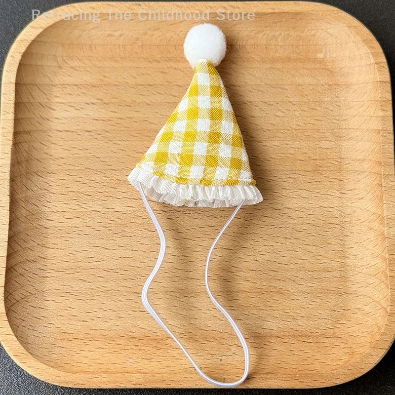 Cute Doll House Doll Hat Mini Birthday Hats Head Covers Cartoon DIY Doll Decoration Toy For Children