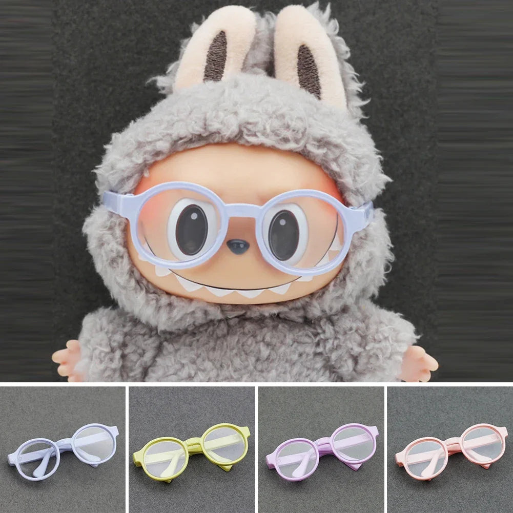 For 10/15cm Cotton/Ropa Labubu Glasses Cute Plastic Glasses Delicate Workmanship For Dolls Toy Glasses Accessories