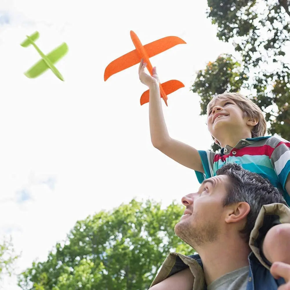 36cm48cm Large Foam Plane Glider Hand Throw Airplane Inertial EPP Bubble Planes Outdoor Launch Kids Toys for Children Boys Gift