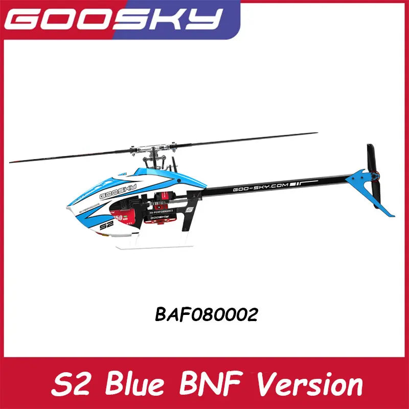 Goosky S2 Max Model Airplane 3d Remote Control Stunt Helicopter Dual Brushless Direct Drive Baf080001 Bnf/Rtf Toy Gift