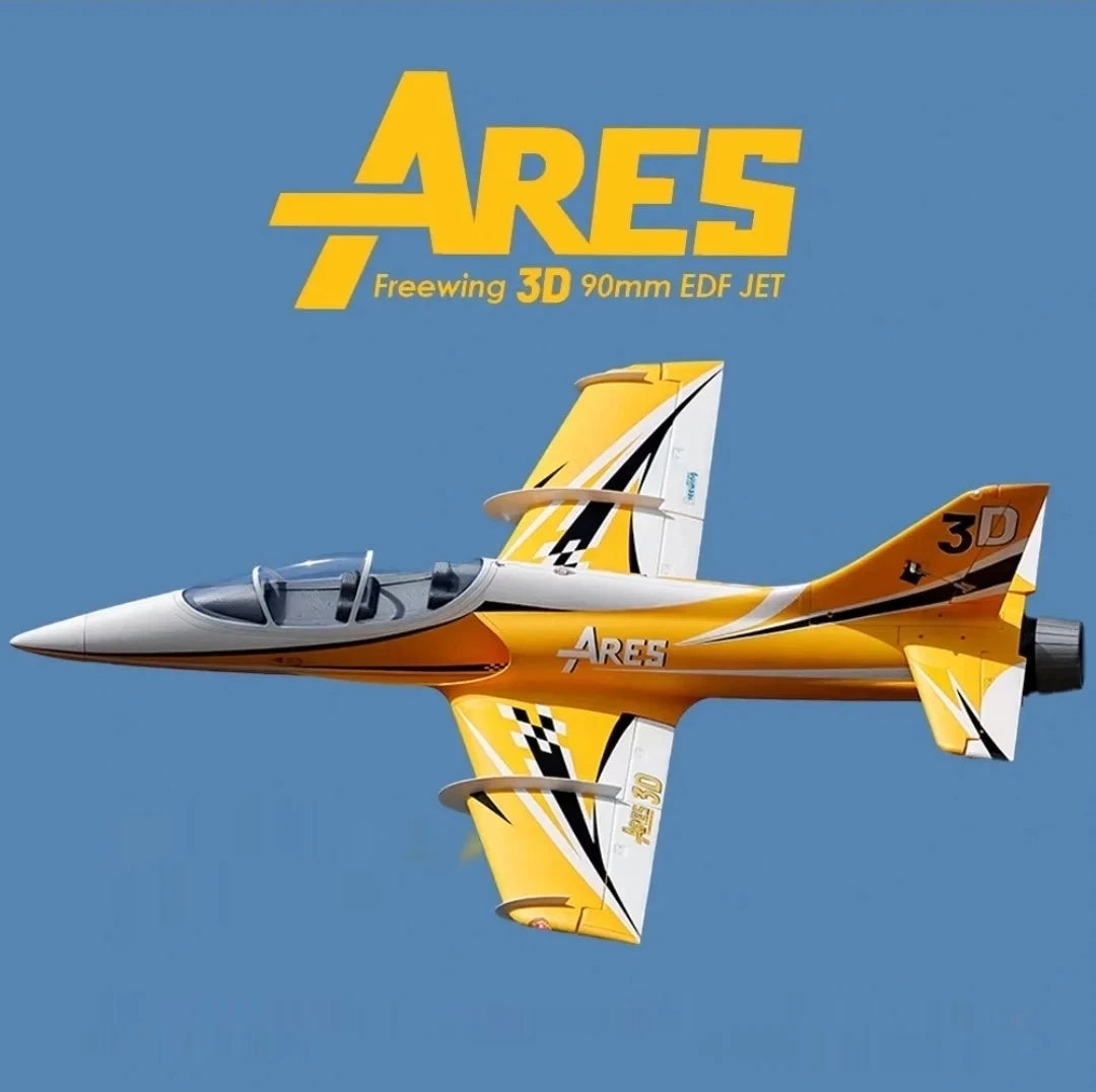 Freewing 90mm Ducted Jet Sports Aircraft 3D God of War RC Airplane High-Speed Fixed Wing Model Epo Assembled Remote Control Toy