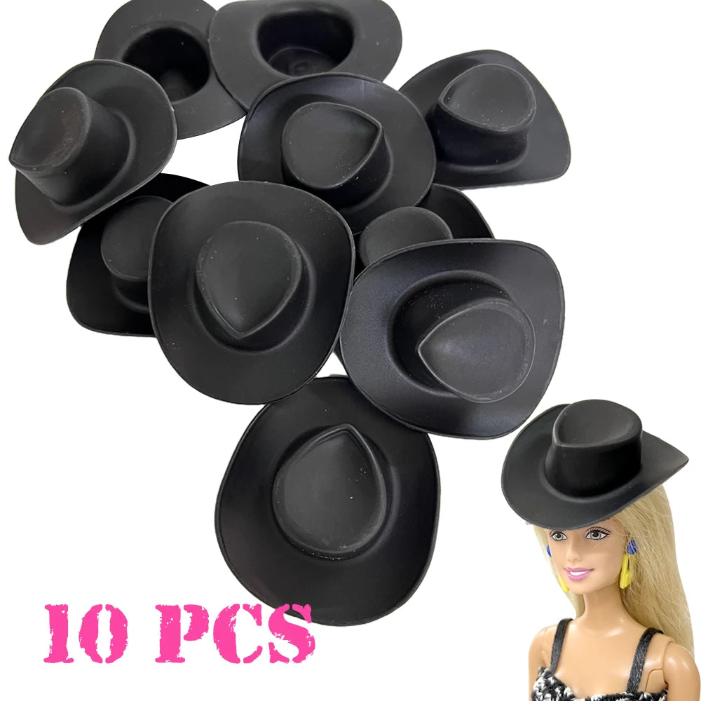 NK Official Mix Doll Accessories 1/6 Doll Clothes Doll Toy hous Cowboy Hats Sunglasses Caps Shoes 11.5 Inch Doll house Toys JJ