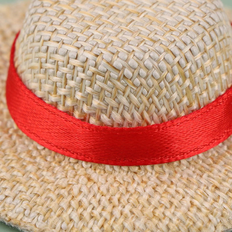 New 1Pcs Doll House Doll Mini Straw Hat Sun Cap For Doll Clothes Accessories DIY Decoration Pretend Play Toys