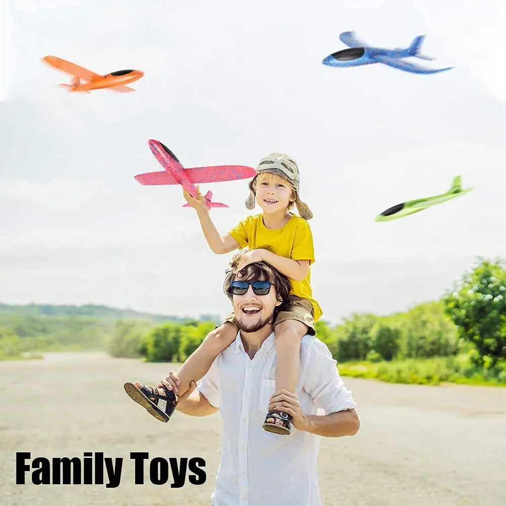36cm48cm Large Foam Plane Glider Hand Throw Airplane Inertial EPP Bubble Planes Outdoor Launch Kids Toys for Children Boys Gift